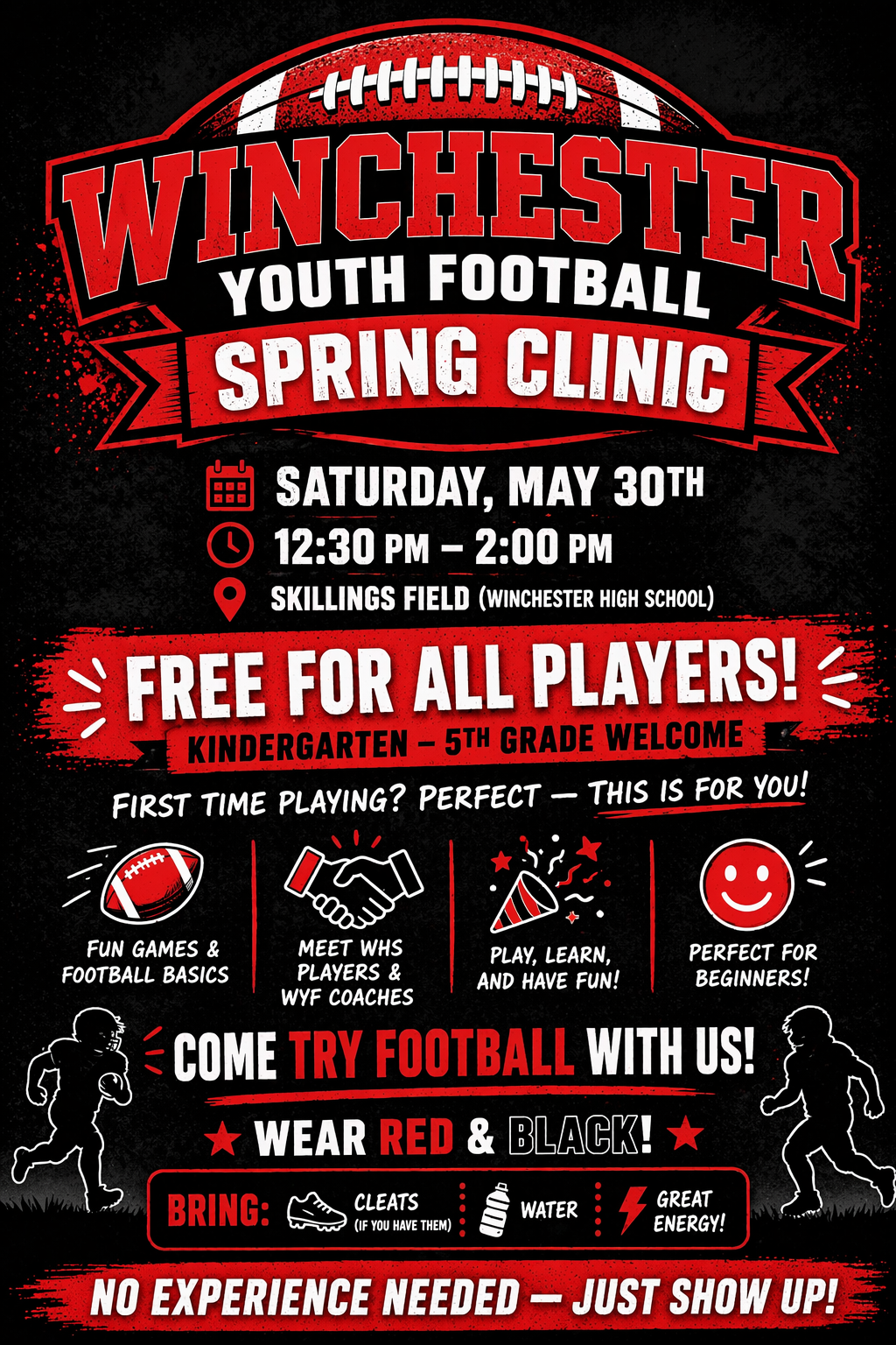 Spring Clinic Flyer — click to sign up